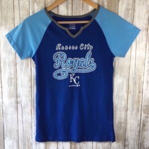 MLB Girls  Kansas City Royals Two Tone Tee Blue XL